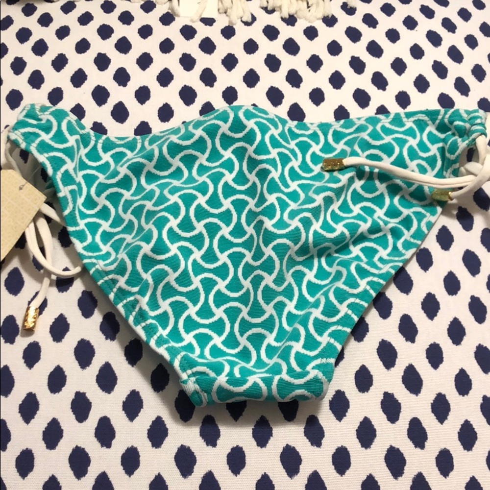 Trina Turk green and white swimsuit - small - nwt - Picture 3 of 4